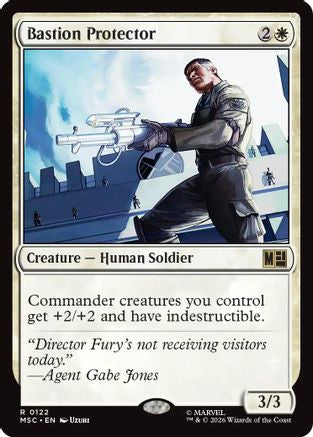 Bastion Protector (Surge Foil) (MSC-122) [Commander: Marvel Super Heroes] Foil