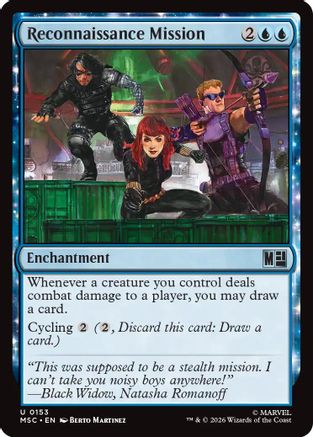 Reconnaissance Mission (Surge Foil) (MSC-153) [Commander: Marvel Super Heroes] Foil