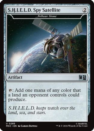 S.H.I.E.L.D. Spy Satellite - Fellwar Stone (Surge Foil) (MSC-285) [Commander: Marvel Super Heroes] Foil