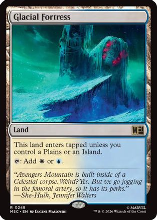 Glacial Fortress (Surge Foil) (MSC-248) [Commander: Marvel Super Heroes] Foil
