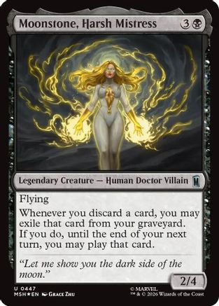 Moonstone, Harsh Mistress (Surge Foil) (MSH-447) [Marvel Super Heroes] Foil