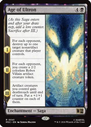 Age of Ultron (Surge Foil) (MSC-041) [Commander: Marvel Super Heroes] Foil