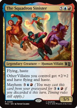 The Squadron Sinister (Surge Foil) (MSC-096) [Commander: Marvel Super Heroes] Foil