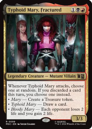 Typhoid Mary, Fractured (MSC-099) [Commander: Marvel Super Heroes]