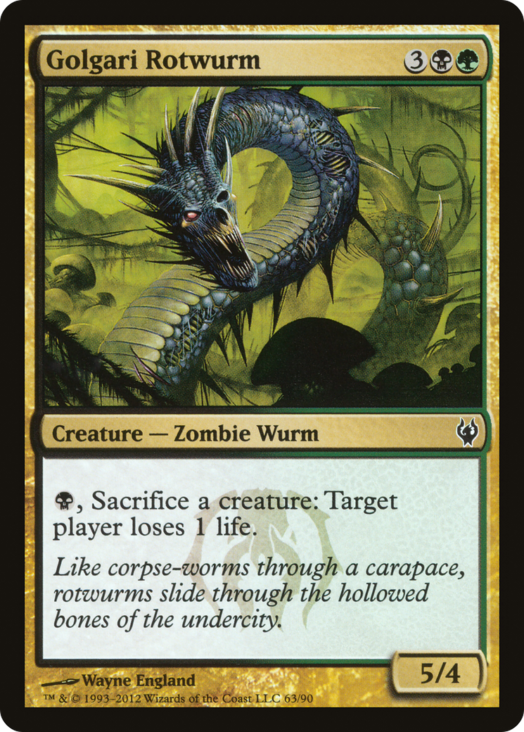 Golgari Rotwurm (DDJ-063) [Duel Decks: Izzet vs. Golgari]