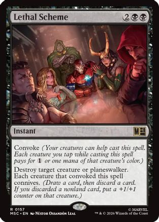 Lethal Scheme (Surge Foil) (MSC-157) [Commander: Marvel Super Heroes] Foil