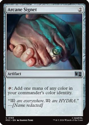 Arcane Signet (0193) (Surge Foil) (MSC-193) [Commander: Marvel Super Heroes] Foil