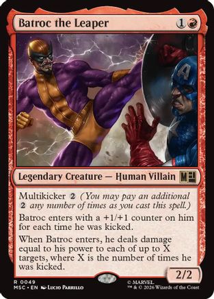 Batroc the Leaper (Surge Foil) (MSC-049) [Commander: Marvel Super Heroes] Foil