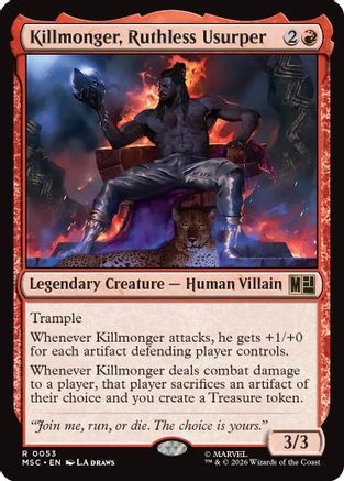 Killmonger, Ruthless Usurper (MSC-053) [Commander: Marvel Super Heroes]