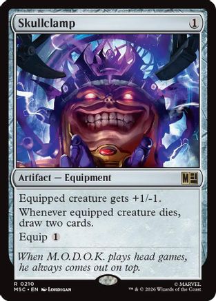 Skullclamp (Surge Foil) (MSC-210) [Commander: Marvel Super Heroes] Foil