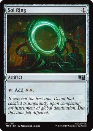 Sol Ring (0213) (Surge Foil) (MSC-213) [Commander: Marvel Super Heroes] Foil