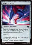 Swiftfoot Boots (Surge Foil) (MSC-216) [Commander: Marvel Super Heroes] Foil