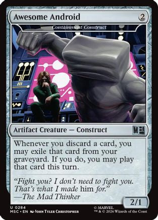 Awesome Android - Containment Construct (Surge Foil) (MSC-284) [Commander: Marvel Super Heroes] Foil