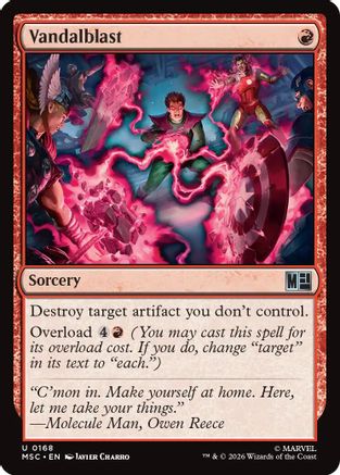Vandalblast (Surge Foil) (MSC-168) [Commander: Marvel Super Heroes] Foil