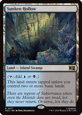 Sunken Hollow (Surge Foil) (MSC-271) [Commander: Marvel Super Heroes] Foil