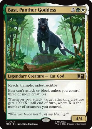 Bast, Panther Goddess (MSC-075) [Commander: Marvel Super Heroes]