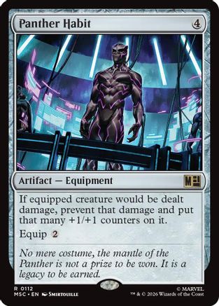 Panther Habit (MSC-112) [Commander: Marvel Super Heroes]