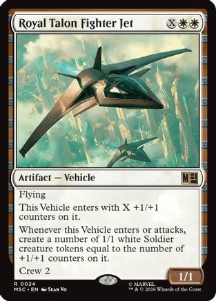Royal Talon Fighter Jet (Surge Foil) (MSC-024) [Commander: Marvel Super Heroes] Foil