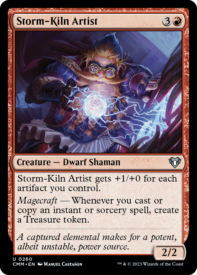 Storm-Kiln Artist (CMM-260) [Commander Masters] Foil