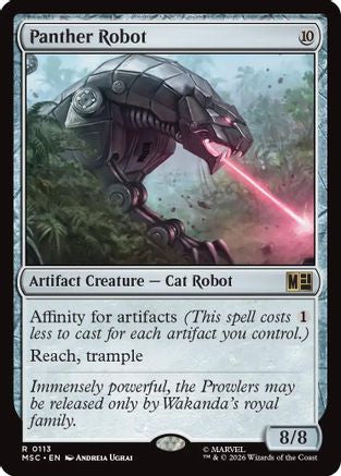 Panther Robot (Surge Foil) (MSC-113) [Commander: Marvel Super Heroes] Foil