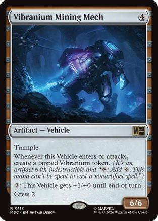 Vibranium Mining Mech (Surge Foil) (MSC-117) [Commander: Marvel Super Heroes] Foil