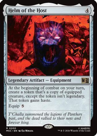 Helm of the Host (Surge Foil) (MSC-200) [Commander: Marvel Super Heroes] Foil