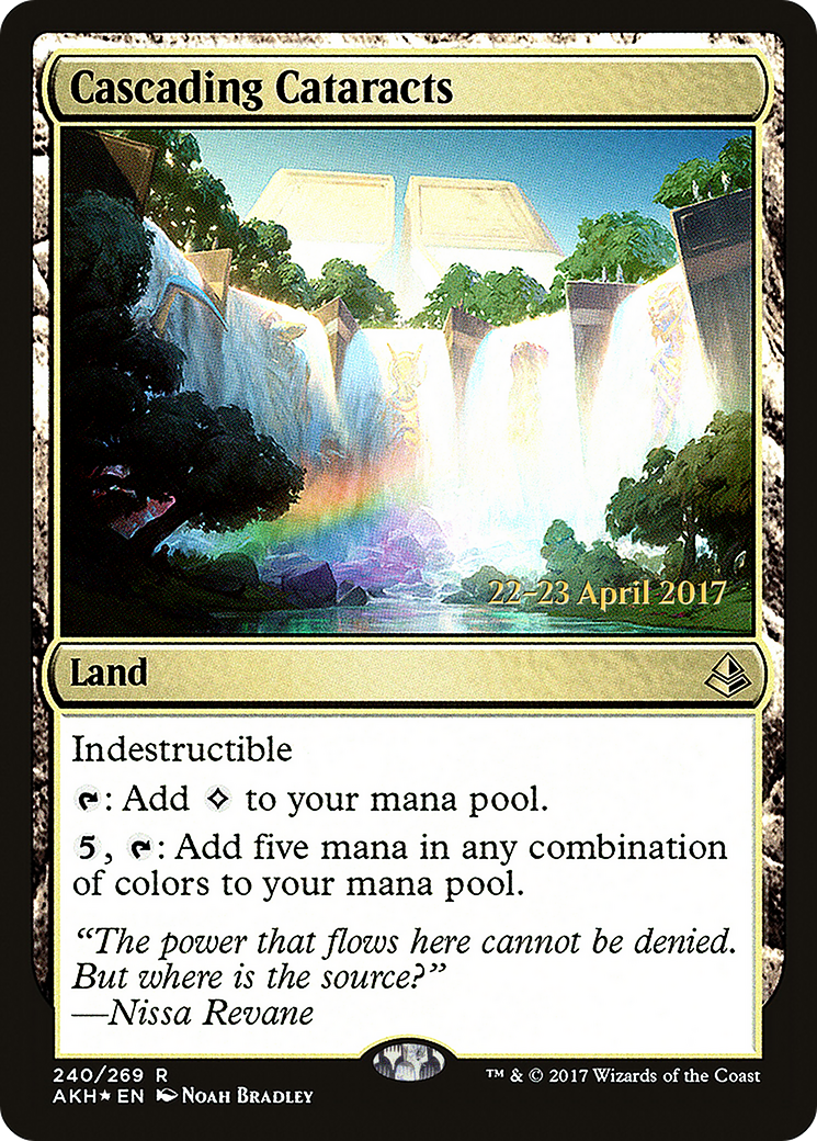 Cascading Cataracts (PRE-240S) [Amonkhet Promos] Foil