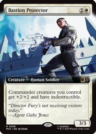 Bastion Protector (Extended Art) (MSC-296) [Commander: Marvel Super Heroes] Foil
