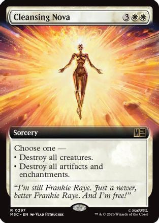 Cleansing Nova (Extended Art) (MSC-297) [Commander: Marvel Super Heroes] Foil