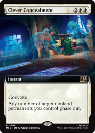 Clever Concealment (Extended Art) (MSC-298) [Commander: Marvel Super Heroes]