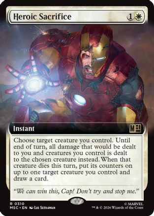 Heroic Sacrifice (Extended Art) (MSC-310) [Commander: Marvel Super Heroes]