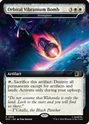 Orbital Vibranium Bomb - Scourglass (Extended Art) (MSC-318) [Commander: Marvel Super Heroes] Foil