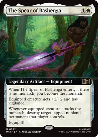 The Spear of Bashenga (Extended Art) (MSC-322) [Commander: Marvel Super Heroes] Foil