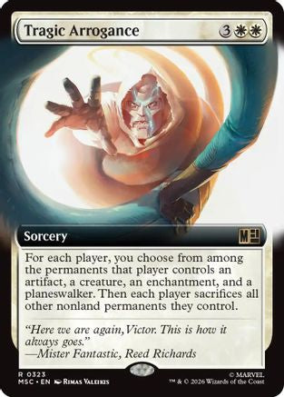 Tragic Arrogance (Extended Art) (MSC-323) [Commander: Marvel Super Heroes] Foil