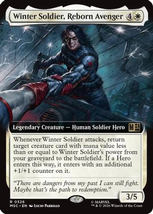 Winter Soldier, Reborn Avenger (Extended Art) (MSC-326) [Commander: Marvel Super Heroes]