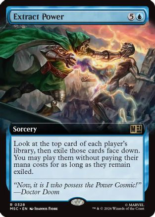 Extract Power (Extended Art) (MSC-328) [Commander: Marvel Super Heroes] Foil