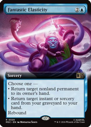 Fantastic Elasticity (Extended Art) (MSC-329) [Commander: Marvel Super Heroes] Foil