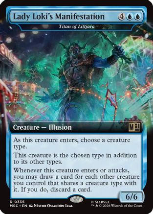 Lady Loki's Manifestation - Titan of Littjara (Extended Art) (MSC-335) [Commander: Marvel Super Heroes] Foil