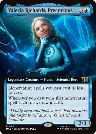 Valeria Richards, Precocious (Extended Art) (MSC-342) [Commander: Marvel Super Heroes]