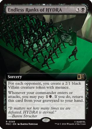 Endless Ranks of HYDRA (Extended Art) (MSC-348) [Commander: Marvel Super Heroes] Foil