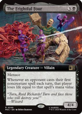The Frightful Four (Extended Art) (MSC-349) [Commander: Marvel Super Heroes] Foil