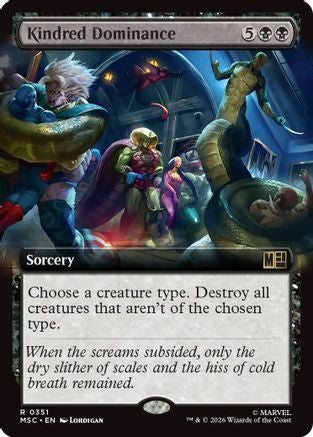 Kindred Dominance (Extended Art) (MSC-351) [Commander: Marvel Super Heroes] Foil
