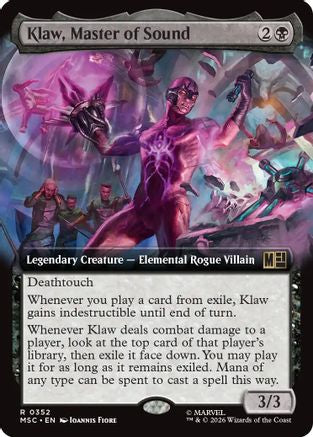 Klaw, Master of Sound (Extended Art) (MSC-352) [Commander: Marvel Super Heroes] Foil