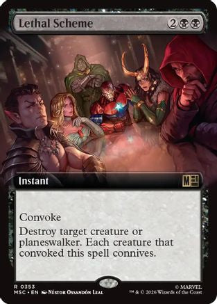 Lethal Scheme (Extended Art) (MSC-353) [Commander: Marvel Super Heroes] Foil