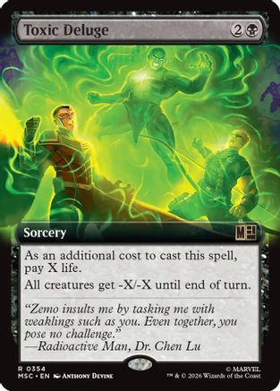 Toxic Deluge (Extended Art) (MSC-354) [Commander: Marvel Super Heroes] Foil