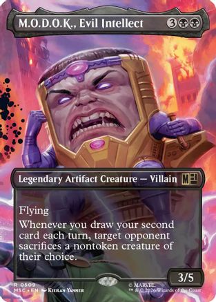 M.O.D.O.K., Evil Intellect (Borderless) (MSC-509) [Commander: Marvel Super Heroes] Foil