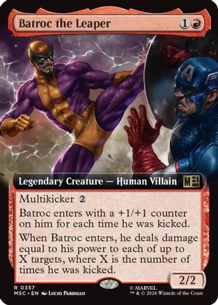 Batroc the Leaper (Extended Art) (MSC-357) [Commander: Marvel Super Heroes] Foil
