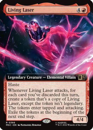 Living Laser (Extended Art) (MSC-366) [Commander: Marvel Super Heroes] Foil