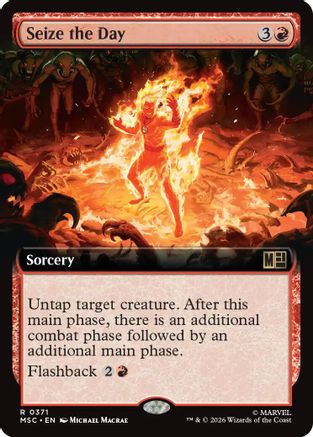 Seize the Day (Extended Art) (MSC-371) [Commander: Marvel Super Heroes]