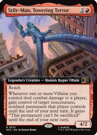 Stilt-Man, Towering Terror (Extended Art) (MSC-373) [Commander: Marvel Super Heroes] Foil